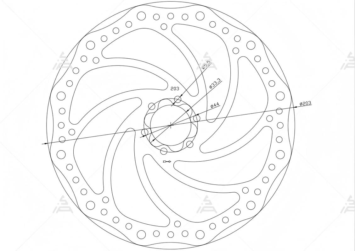 Mountain Biking Essentials - SiAECOSYS 203mm Bike Disc Brake Rotor