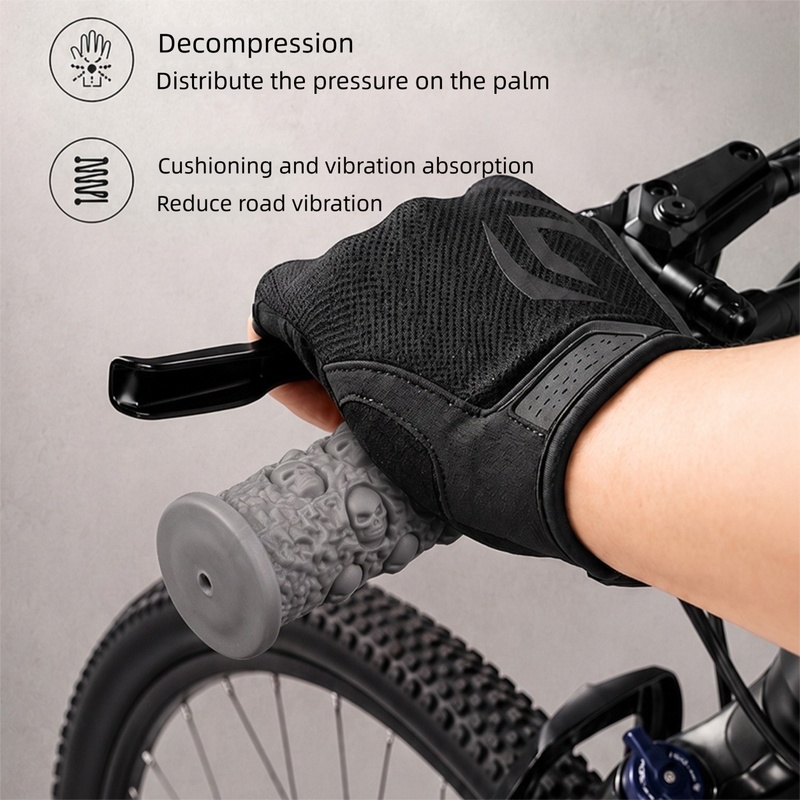 Bicycle Handlebar Grips, Skull - Mountain Biking Gloves recension och pris
