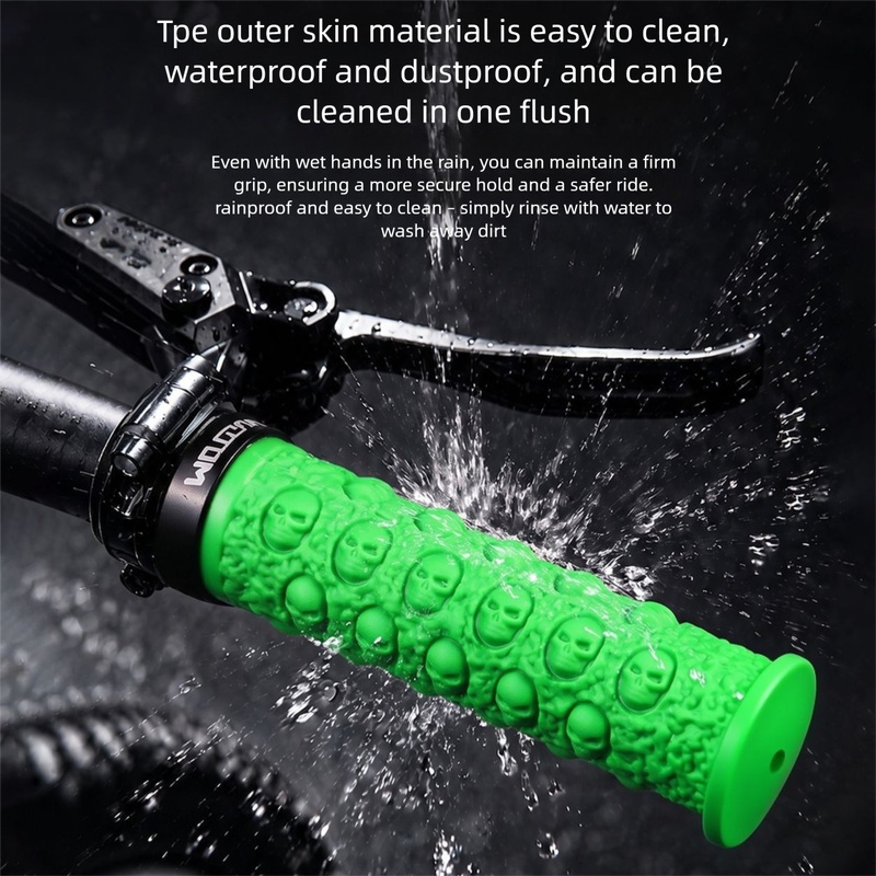 Bicycle Handlebar Grips, Skull - Mountain Biking Gloves recension och pris