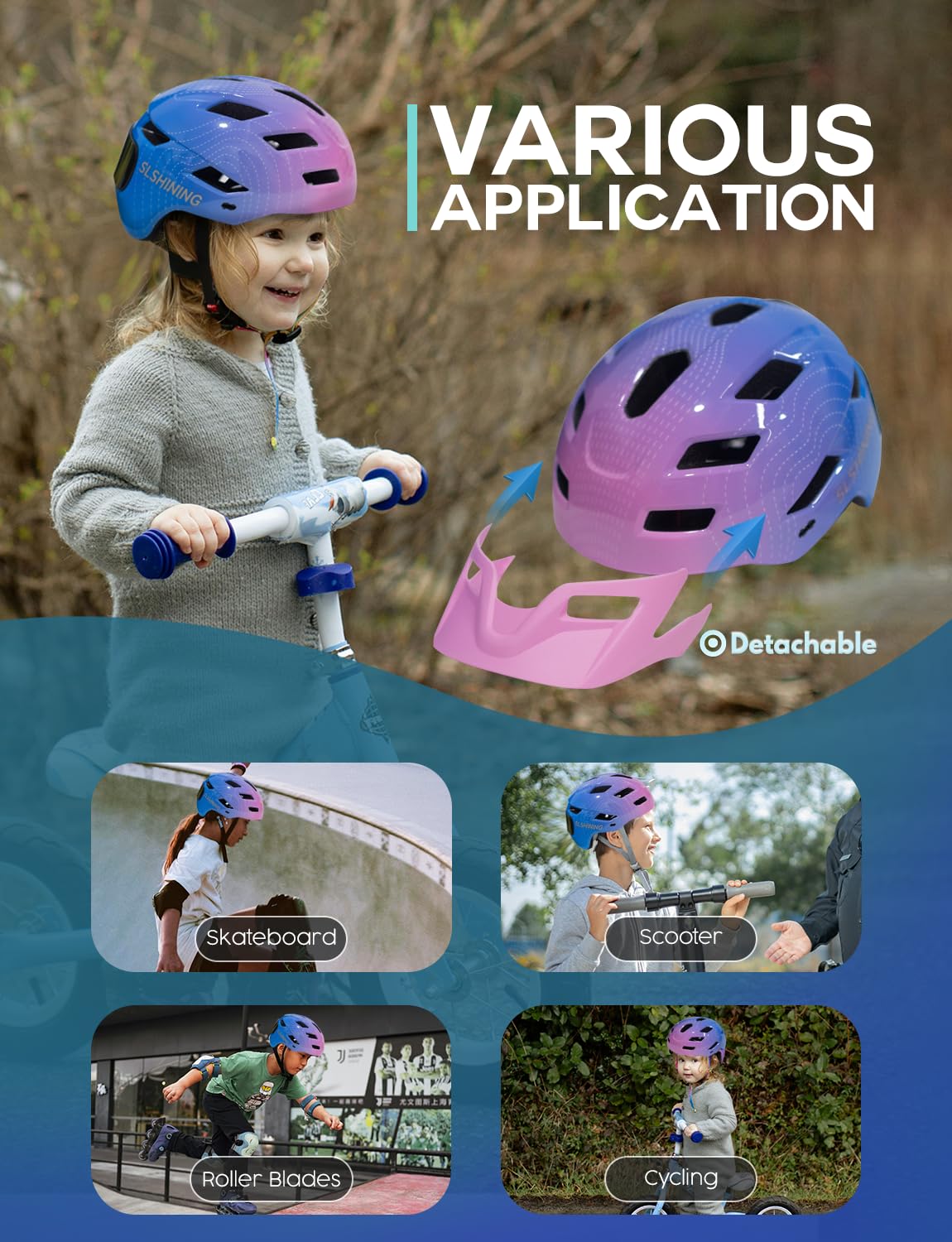 Rechargeable LED Display Bicyc - Mountain Biking Helmet Kids recension och pris
