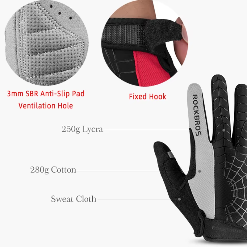 ROCKBROS Spring Cycling Gloves - Mountain Biking Gloves Mens recension och pris