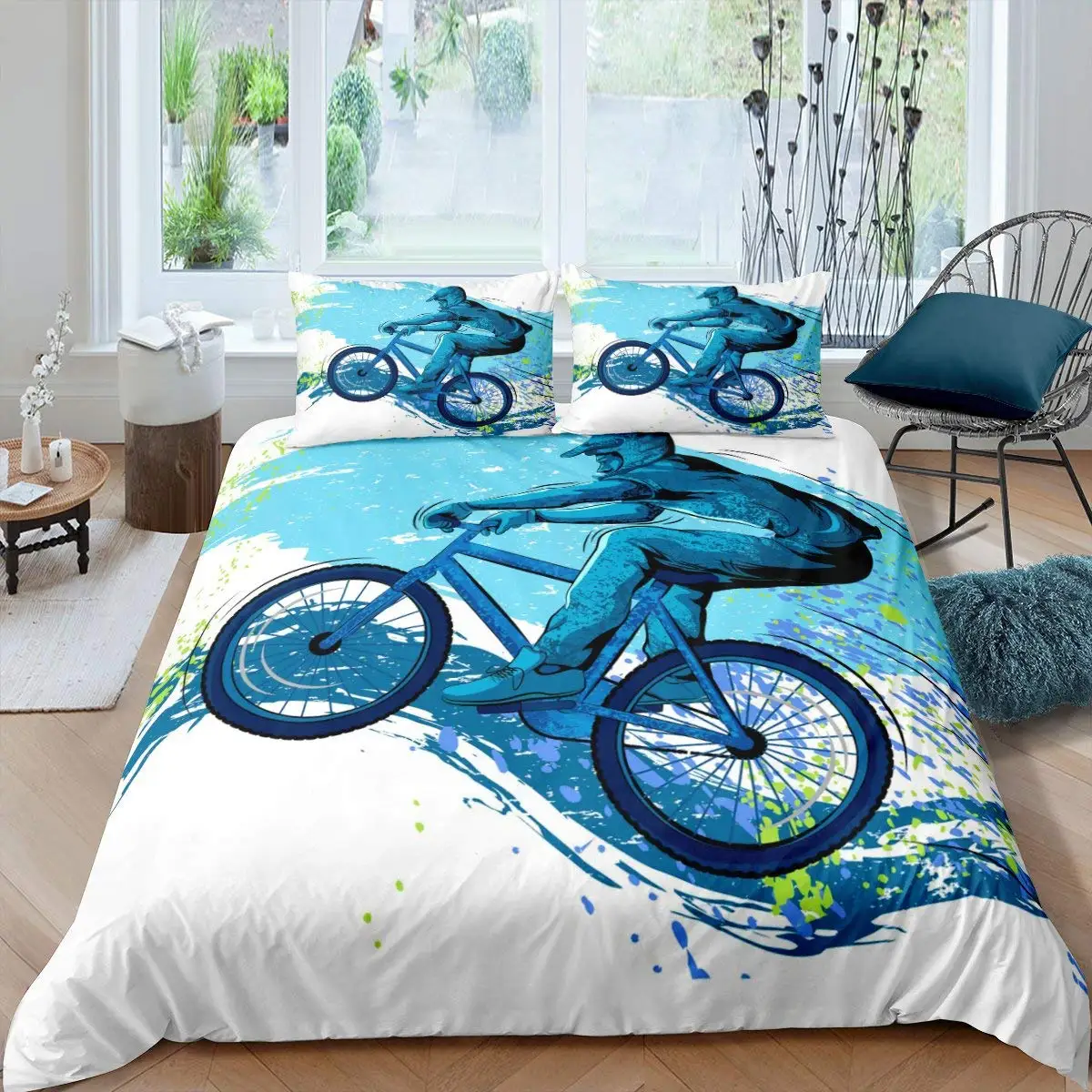 Bicycle Duvet Cover Set Microf - Mountain Biking Game recension och pris