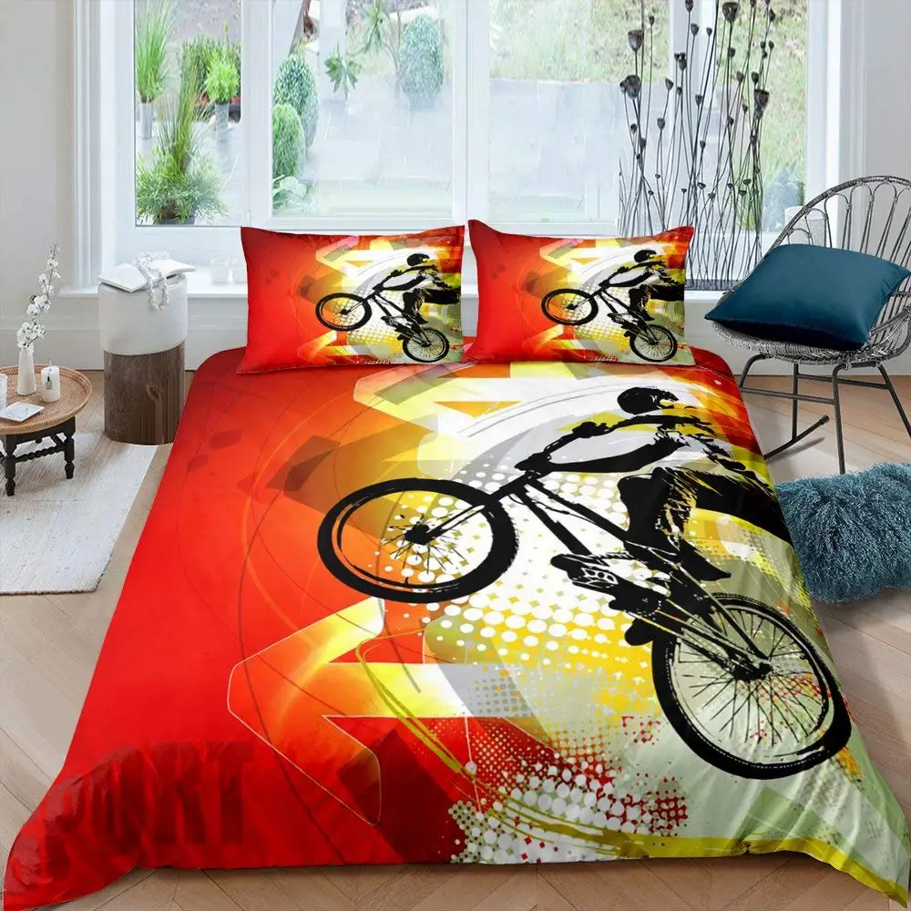 Bicycle Duvet Cover Set Microf - Mountain Biking Game recension och pris