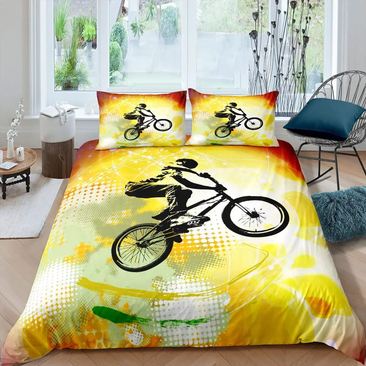 Bicycle Duvet Cover Set Microf - Mountain Biking Game recension och pris