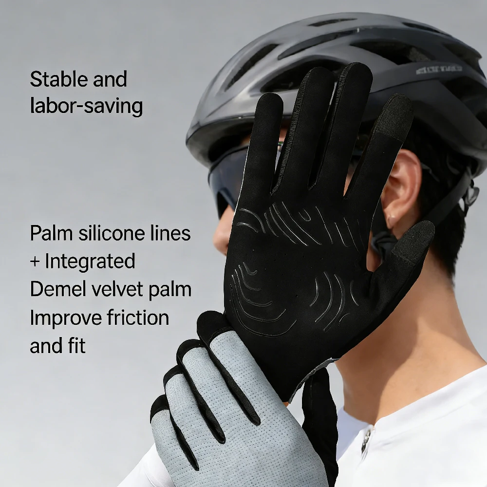 1 Pair Touchscreen Full Finger - Mountain Biking Gloves Mens recension och pris