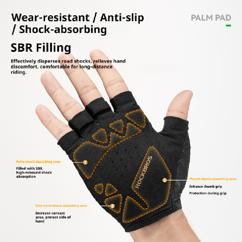 Rockbros X Gearhub Bicycle Pad - Mountain Biking Gloves Mens recension och pris