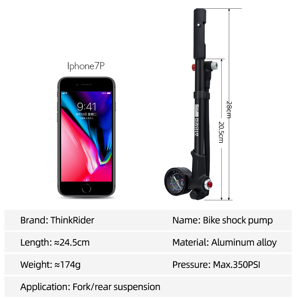 ThinkRider Portable High-press - Shock Pump Suspension recension och pris